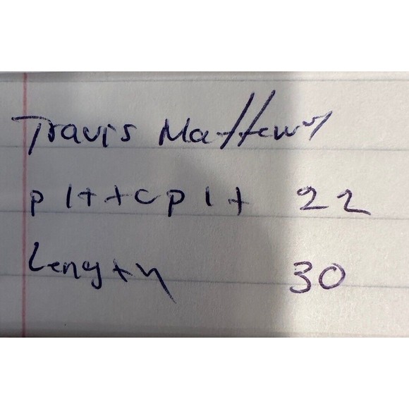 Travis Mathew Polo Shirt‎ Mens Medium Blue Lightweight Golf Casual Performance - Picture 7 of 7